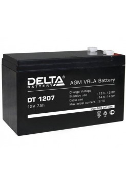 DT1207. Аккумуляторная батарея свинцово-кислотная 12В 7 Ач Delta